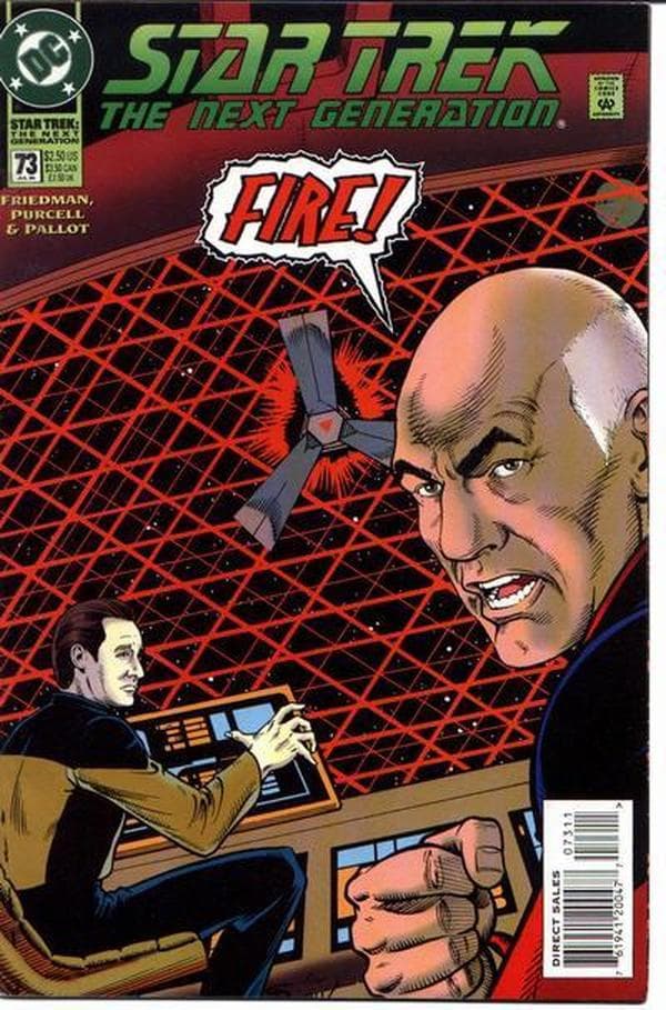 Star Trek: The Next Generation #73 cover