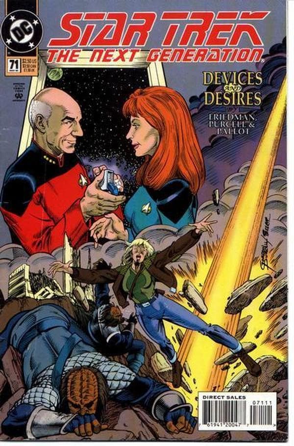 Star Trek: The Next Generation #71 cover