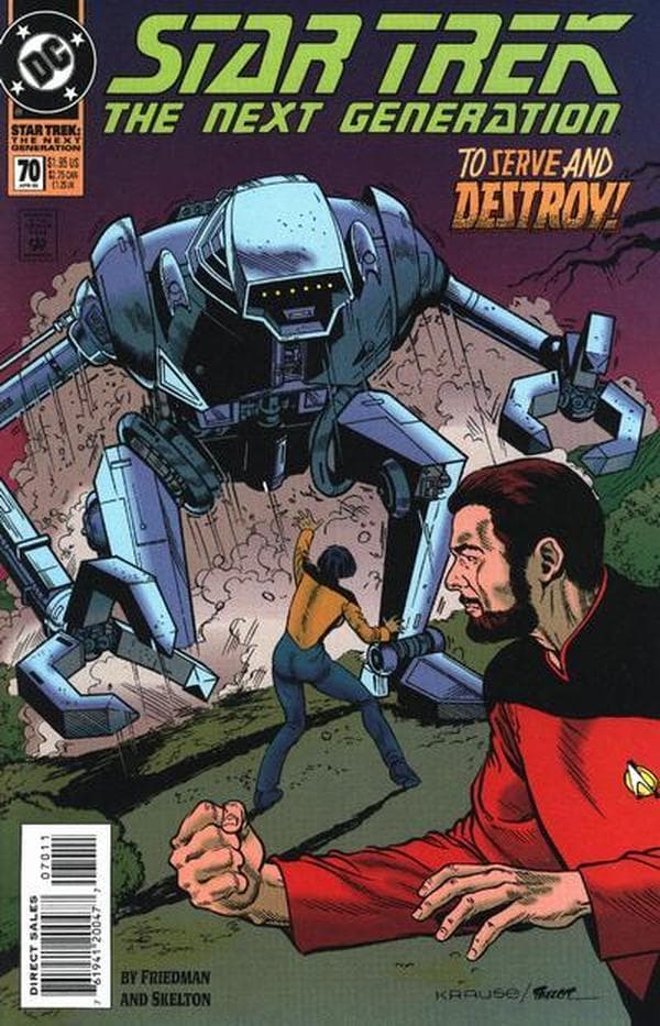 Star Trek: The Next Generation #70 cover