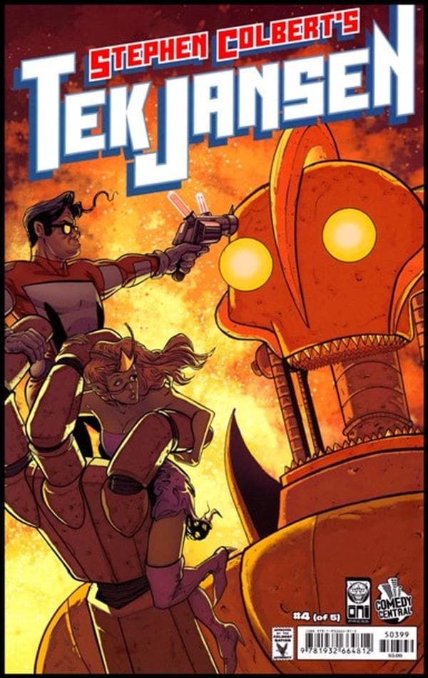 Stephen Colbert's Tek Jansen #4 cover