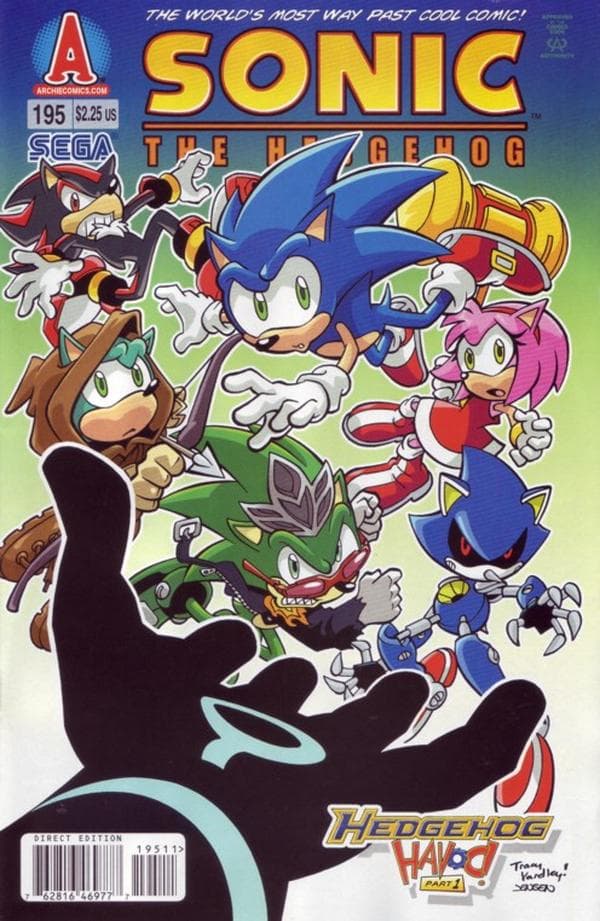 Sonic the Hedgehog #195 cover