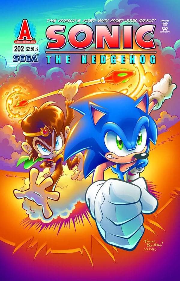 Sonic the Hedgehog #202 cover