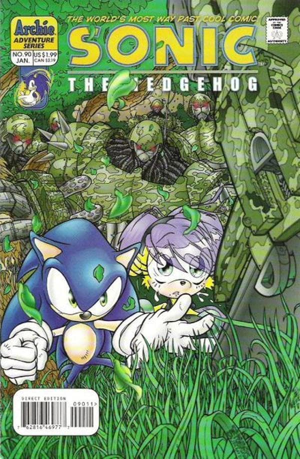 Sonic the Hedgehog #90 cover