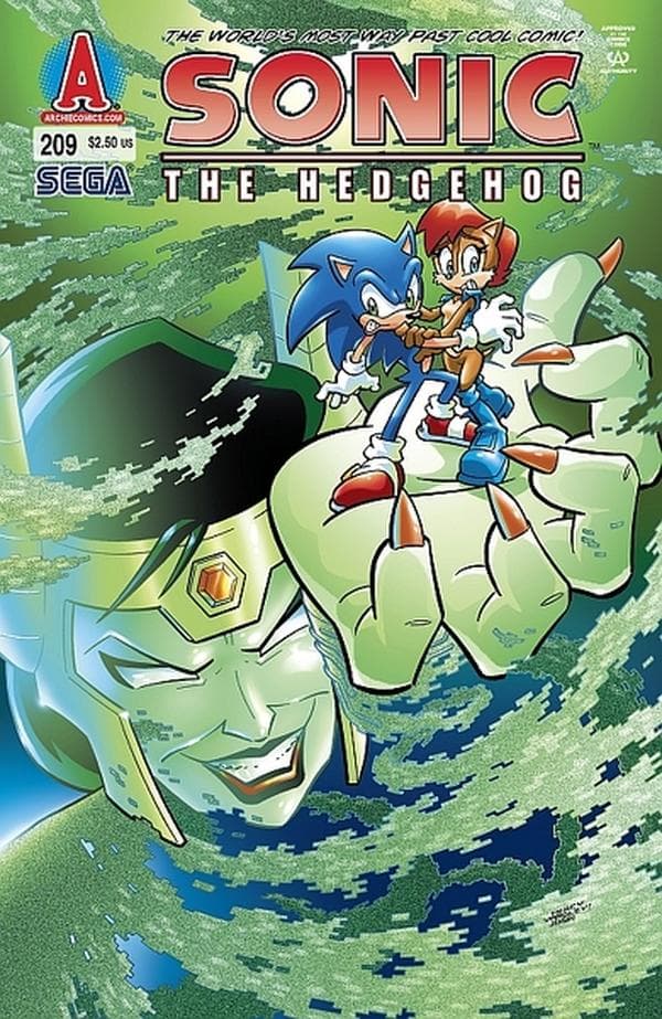 Sonic the Hedgehog #209 cover