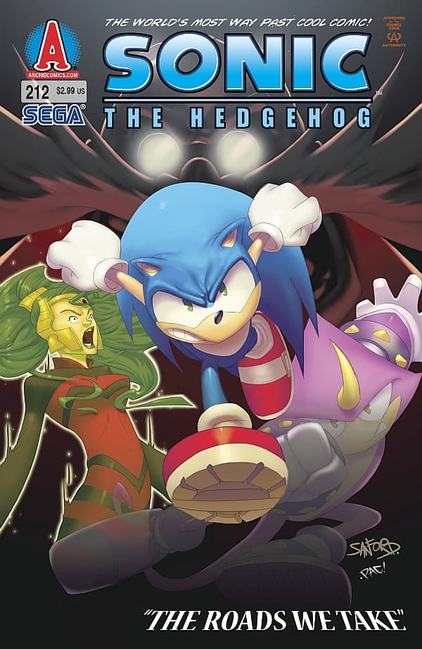 Sonic the Hedgehog #212 cover