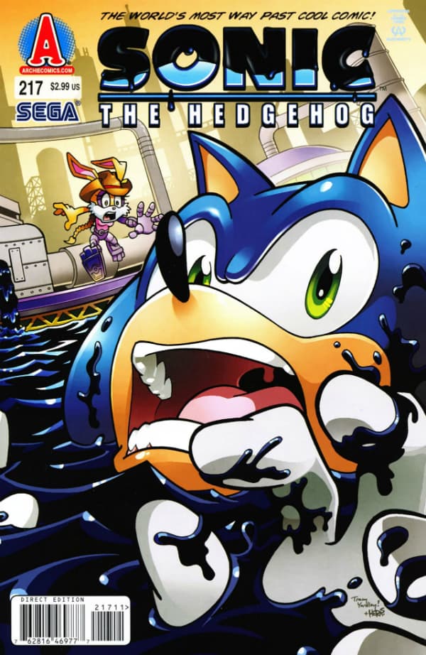 Sonic the Hedgehog #217 cover