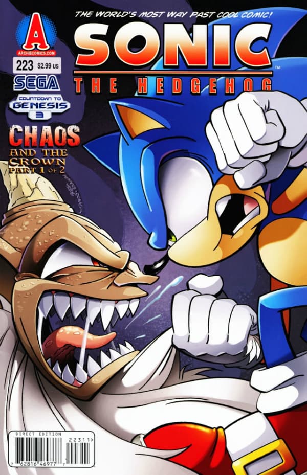 Sonic the Hedgehog #223 cover