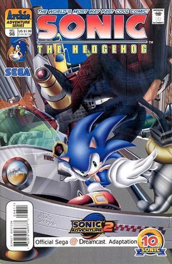 Sonic the Hedgehog #98 cover