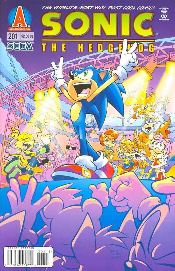Sonic the Hedgehog #201 cover