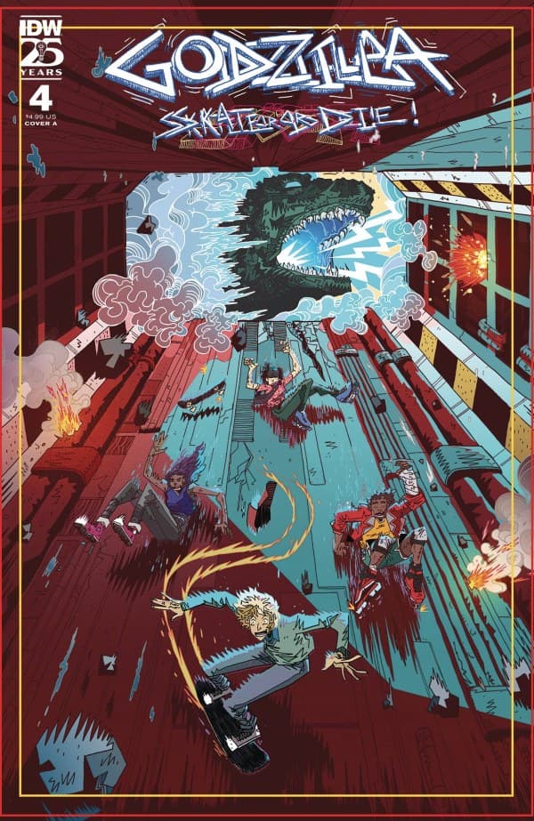 Godzilla: Skate or Die #4 cover