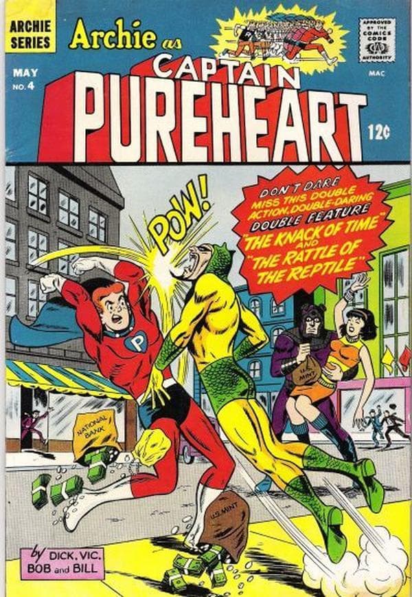 Archie as Captain Pureheart #4 cover