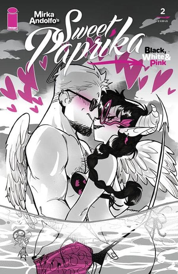 Mirka Andolfo's Sweet Paprika: Black White & Pink #2 cover
