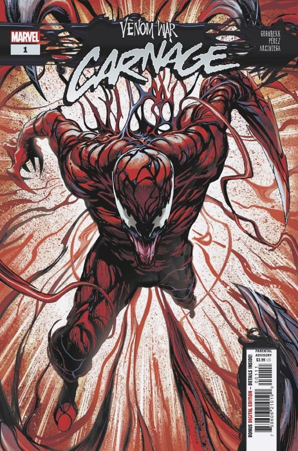 Venom War: Carnage #1 cover