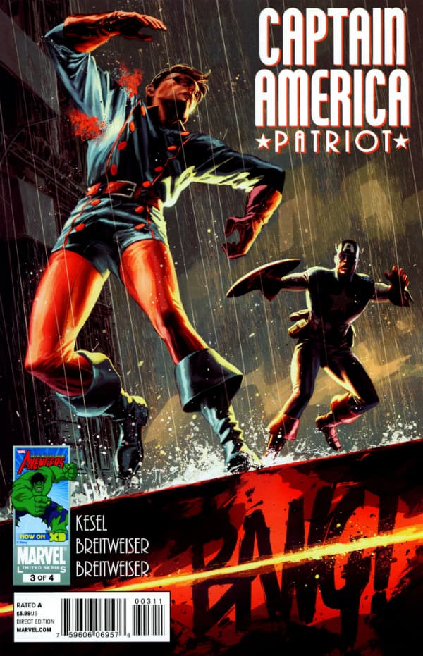 Captain America: Patriot #3 cover