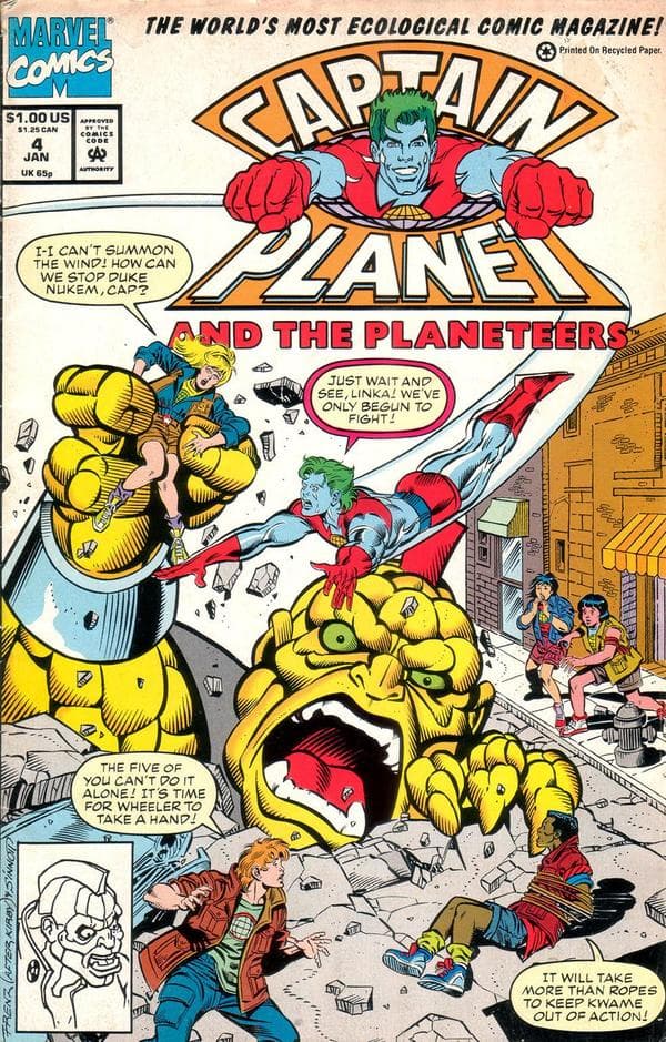 Captain Planet and the Planeteers #4 cover