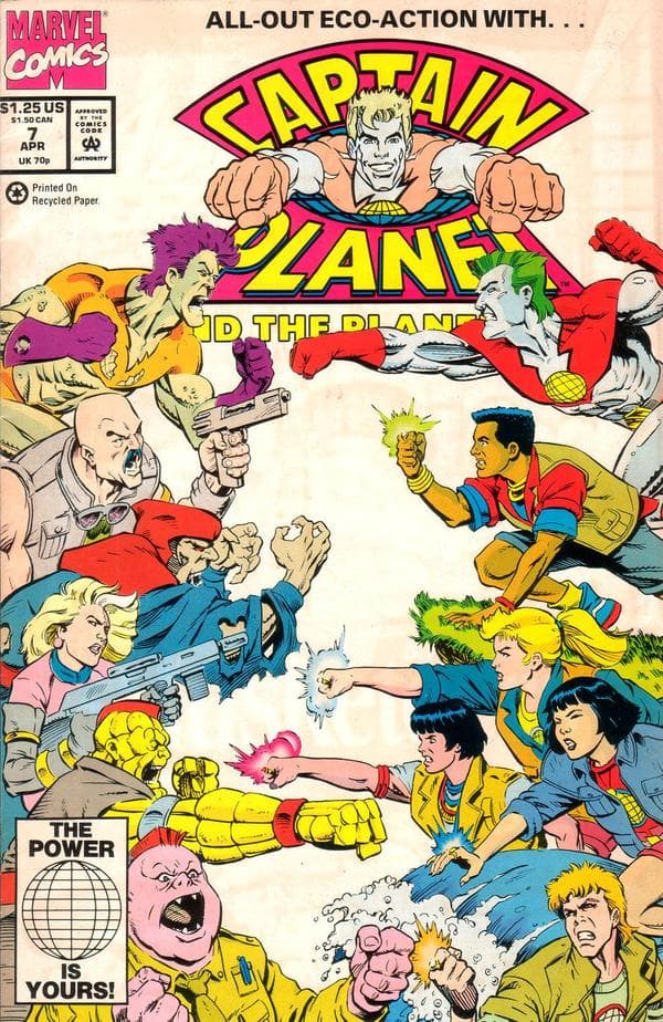 Captain Planet and the Planeteers #7 cover
