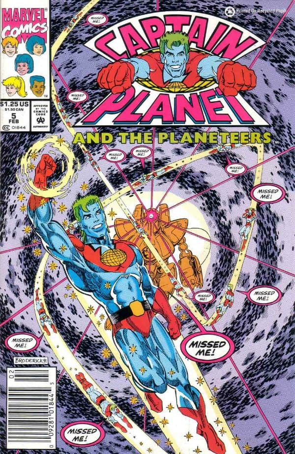Captain Planet and the Planeteers #5 cover