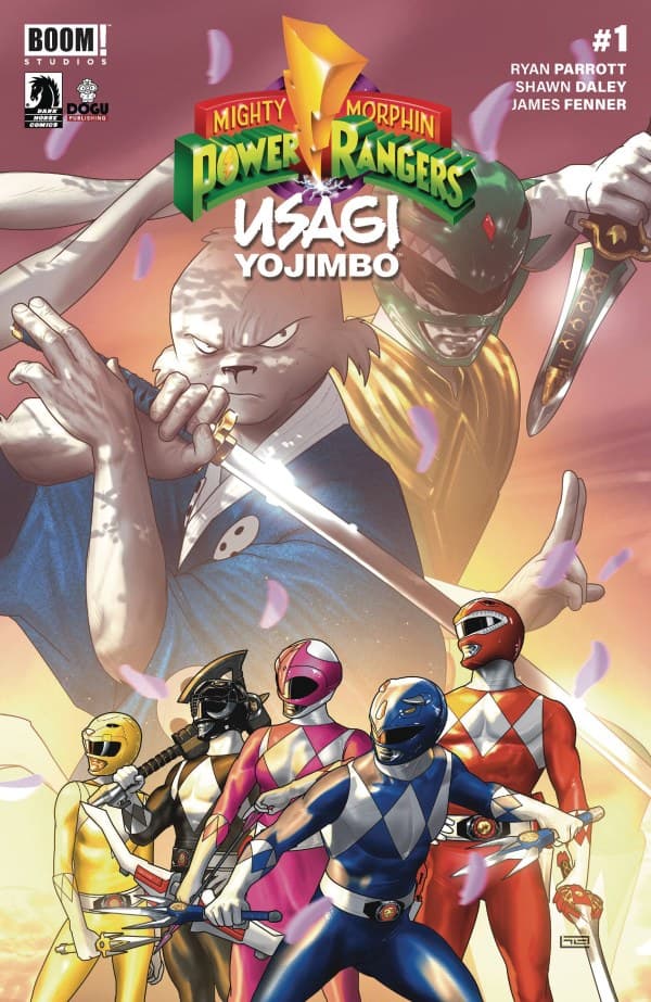 Mighty Morphin Power Rangers/Usagi Yojimbo #1 cover