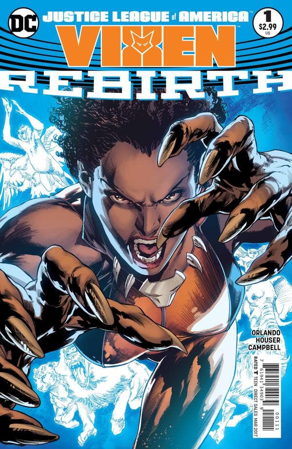 Justice League of America: Vixen - Rebirth #1 cover