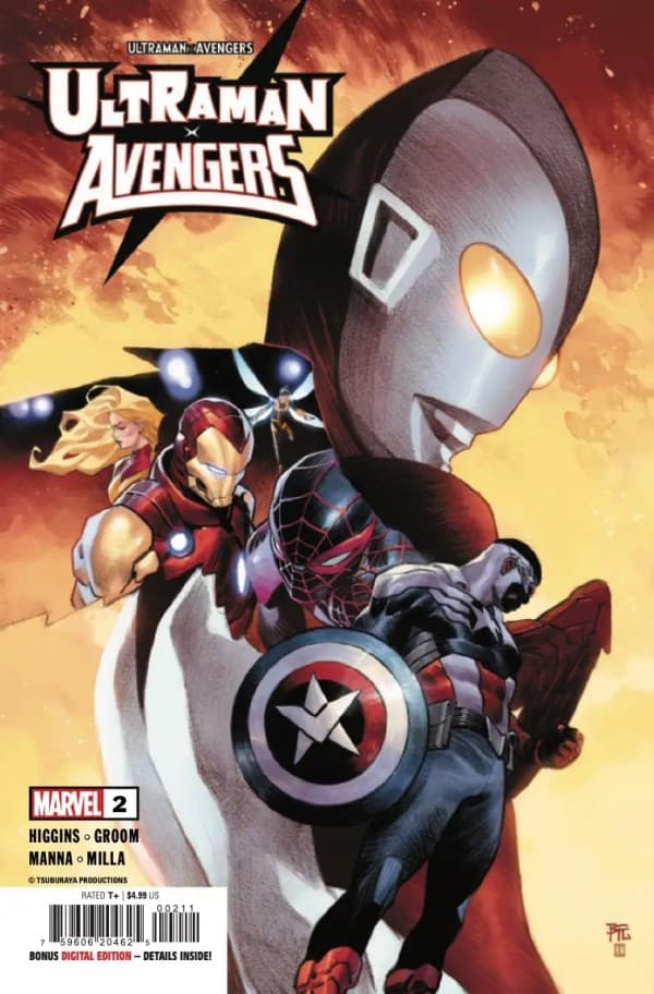 Ultraman x Avengers #2 cover