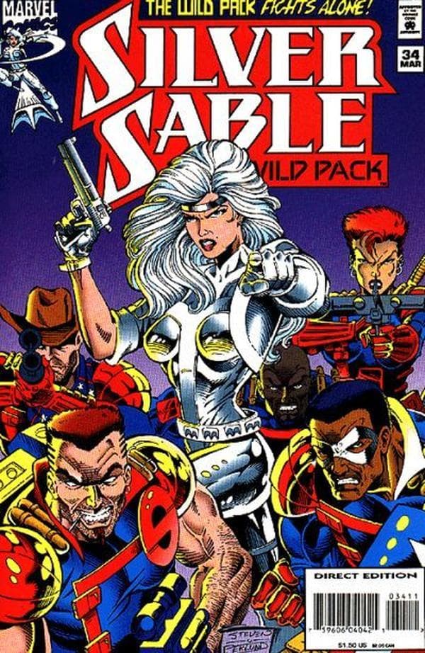 Silver Sable and the Wild Pack #34 cover