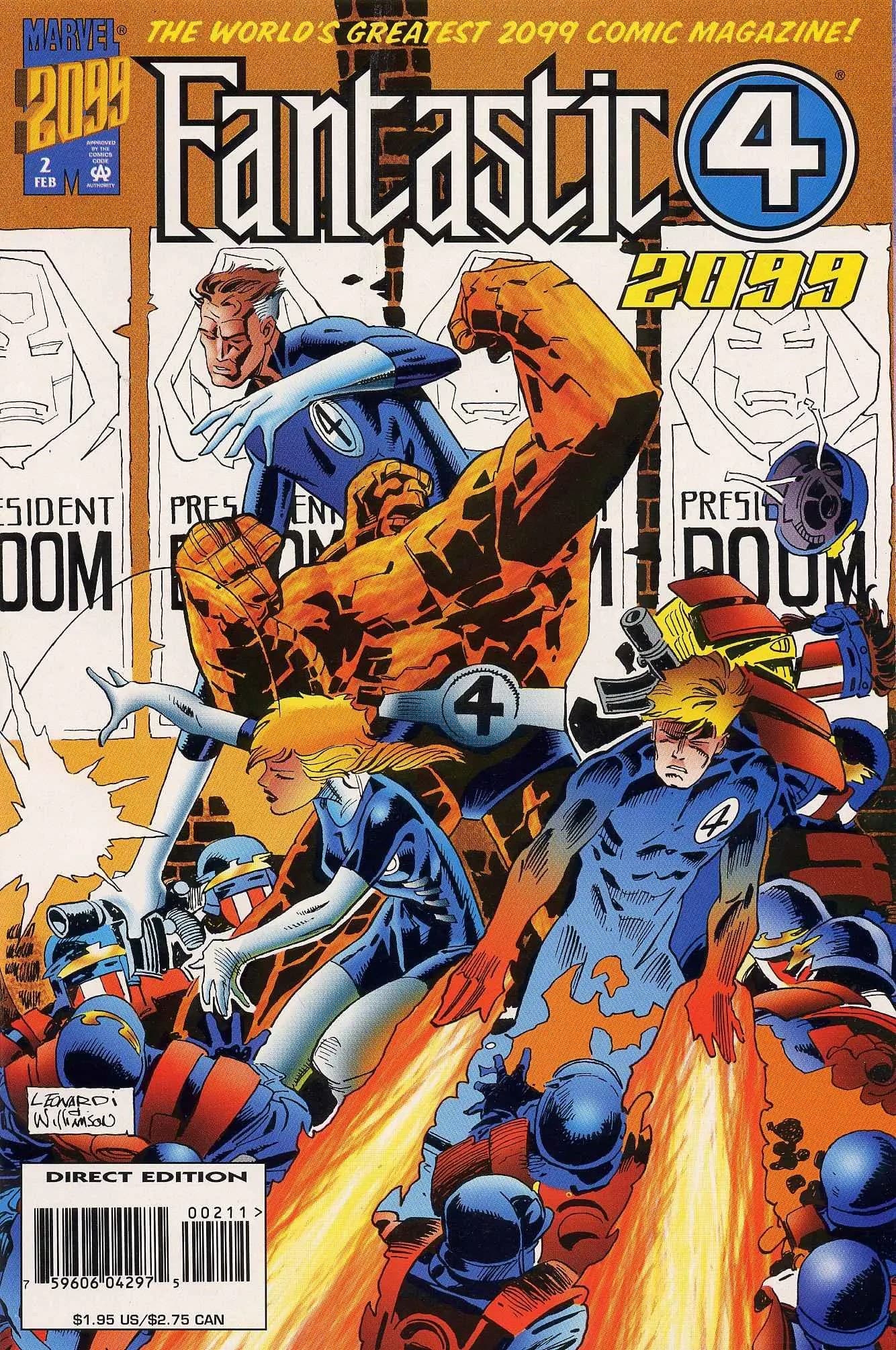 Fantastic Four 2099 #2 cover