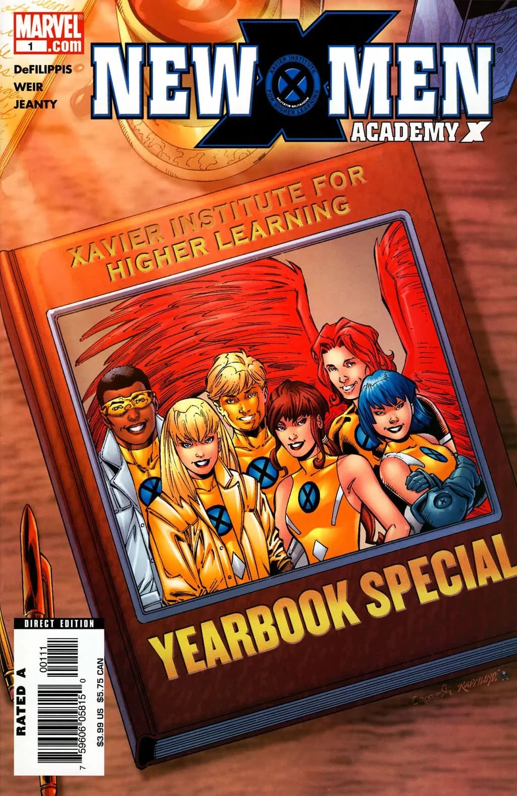 New X-Men: Academy X Yearbook #1 cover