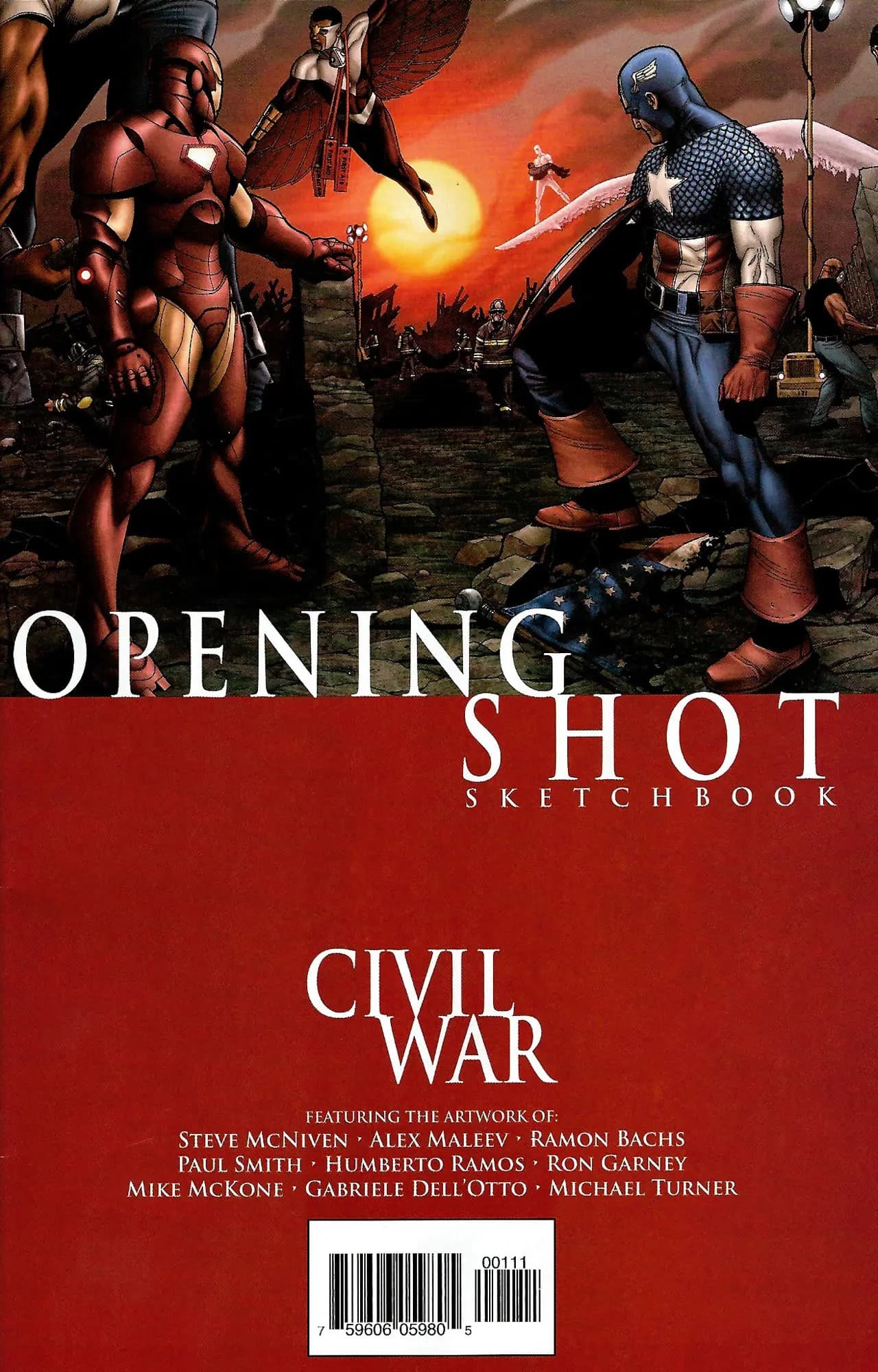 Civil War: Opening Shot Sketchbook #1 cover