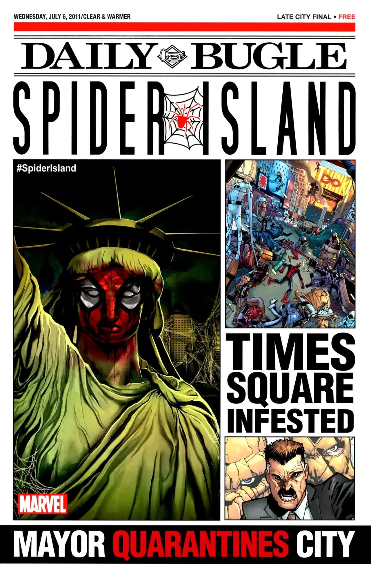 Spider-Island Daily Bugle #1 cover