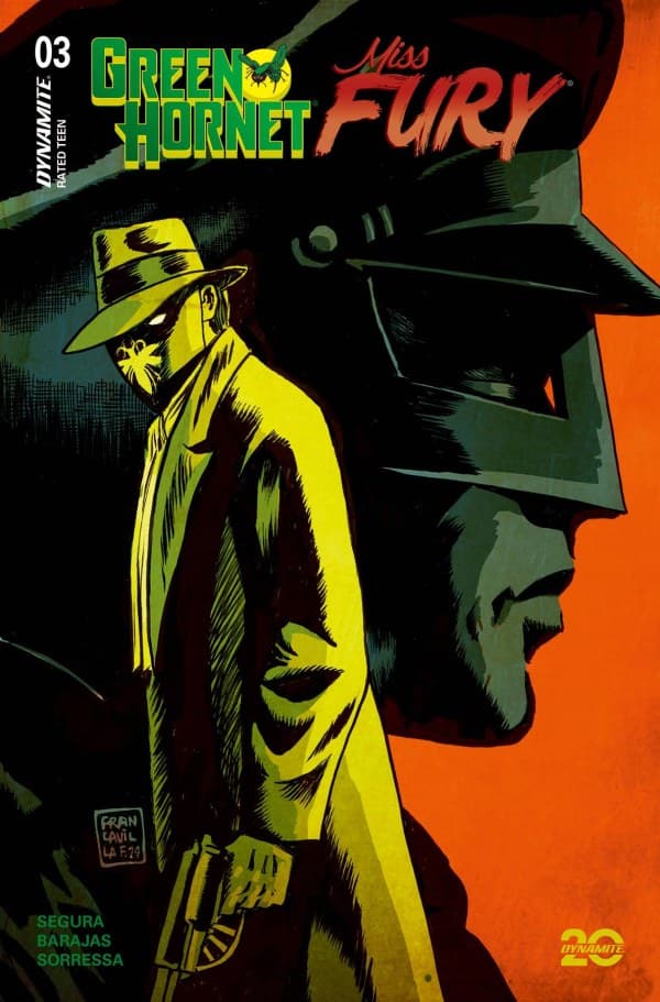 Green Hornet/Miss Fury #3 cover