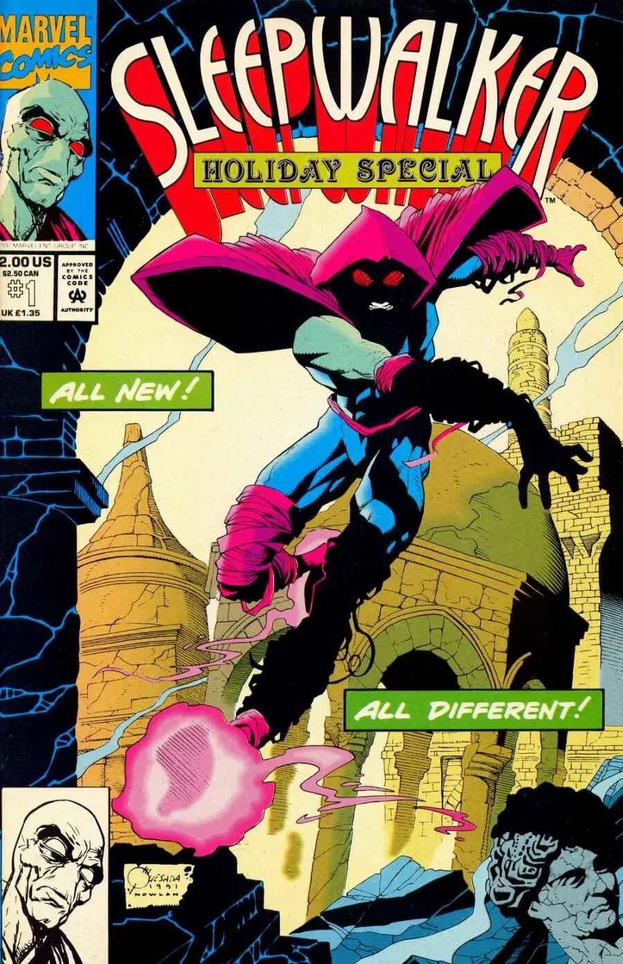 Sleepwalker Holiday Special cover — © Marvel Comics