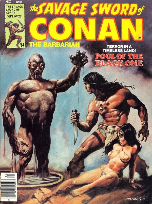 The Savage Sword of Conan #22 cover