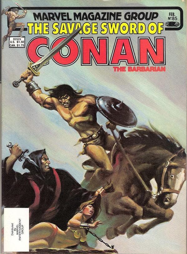The Savage Sword of Conan #85 cover