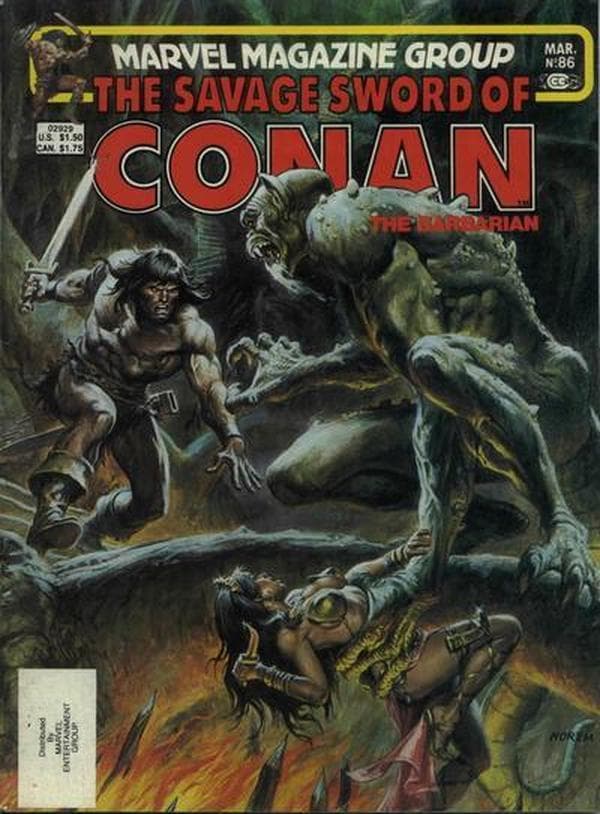 The Savage Sword of Conan #86 cover