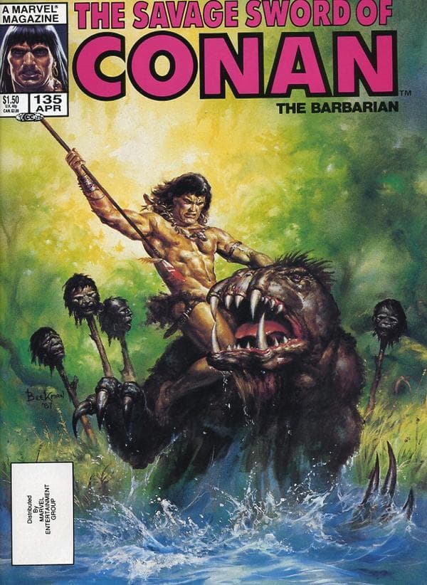 The Savage Sword of Conan #135 cover
