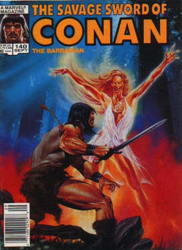 The Savage Sword of Conan #140 cover