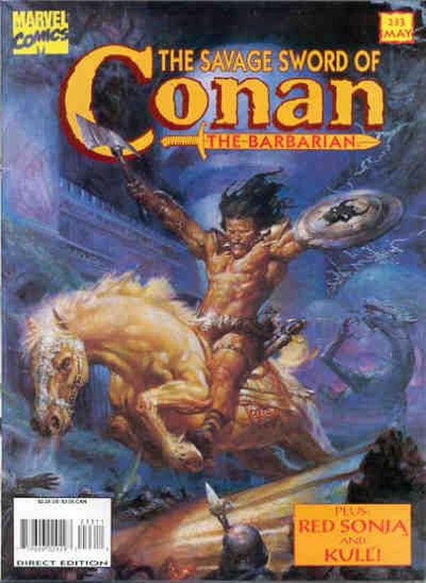 The Savage Sword of Conan #233 cover