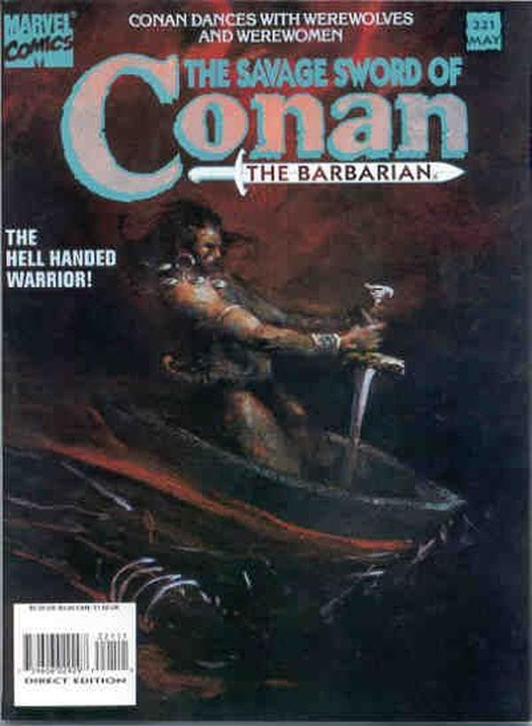 The Savage Sword of Conan #221 cover