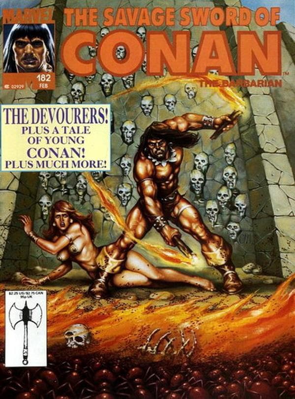 The Savage Sword of Conan #182 cover