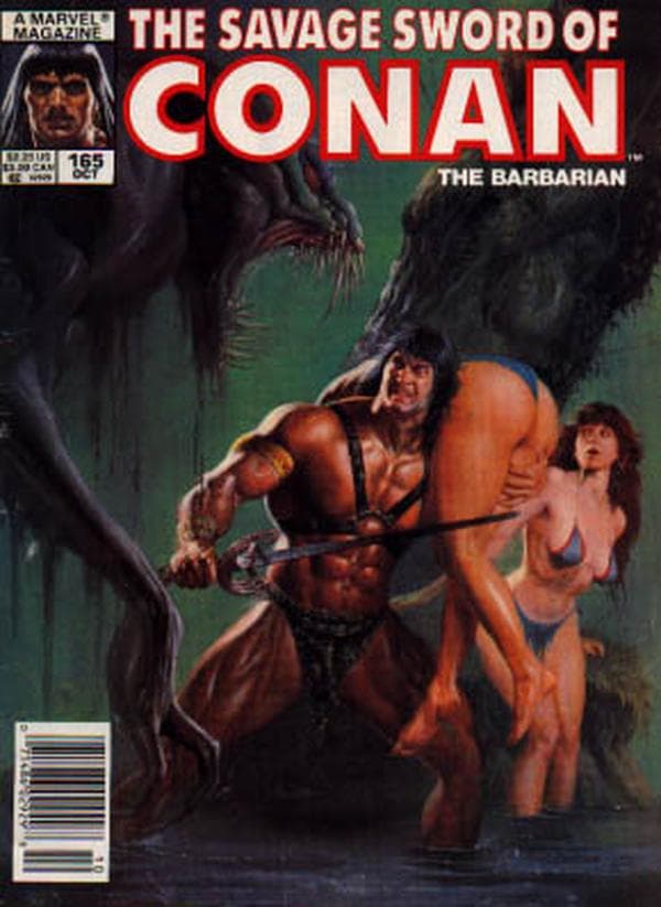 The Savage Sword of Conan #165 cover