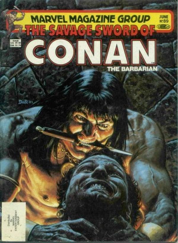 The Savage Sword of Conan #89 cover
