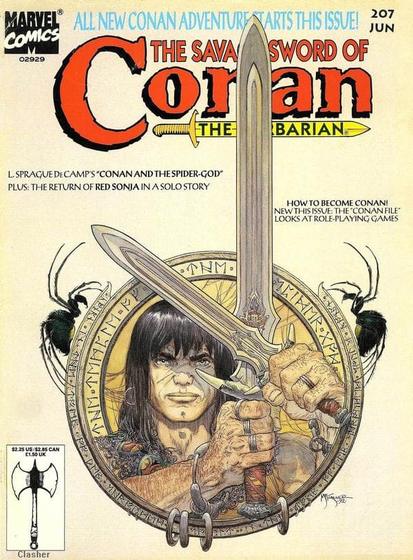 The Savage Sword of Conan #207 cover