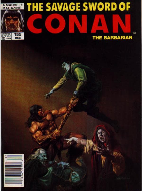 The Savage Sword of Conan #155 cover