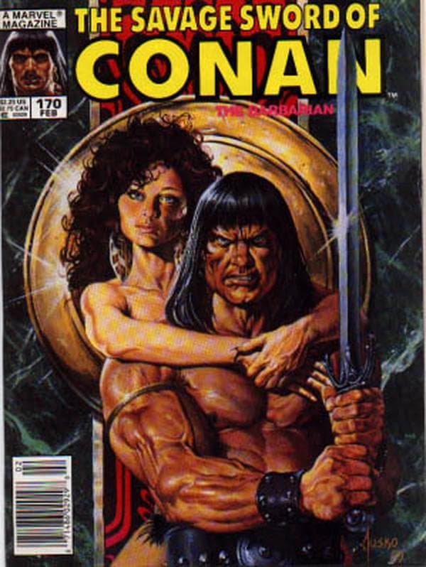 The Savage Sword of Conan #170 cover