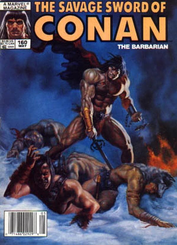 The Savage Sword of Conan #160 cover