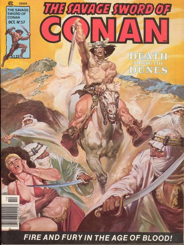 The Savage Sword of Conan #57 cover