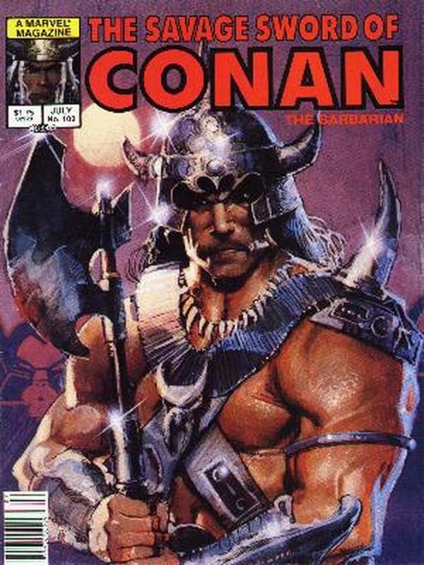 The Savage Sword of Conan #102 cover