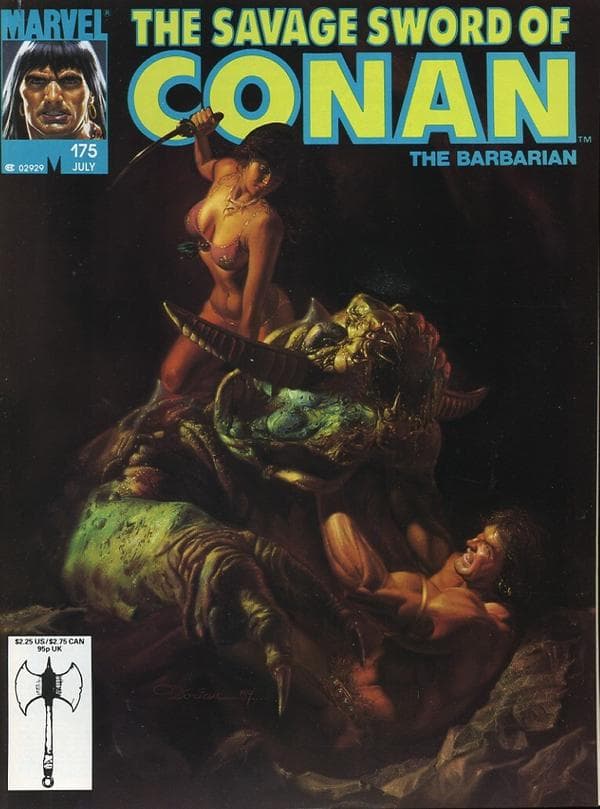The Savage Sword of Conan #175 cover