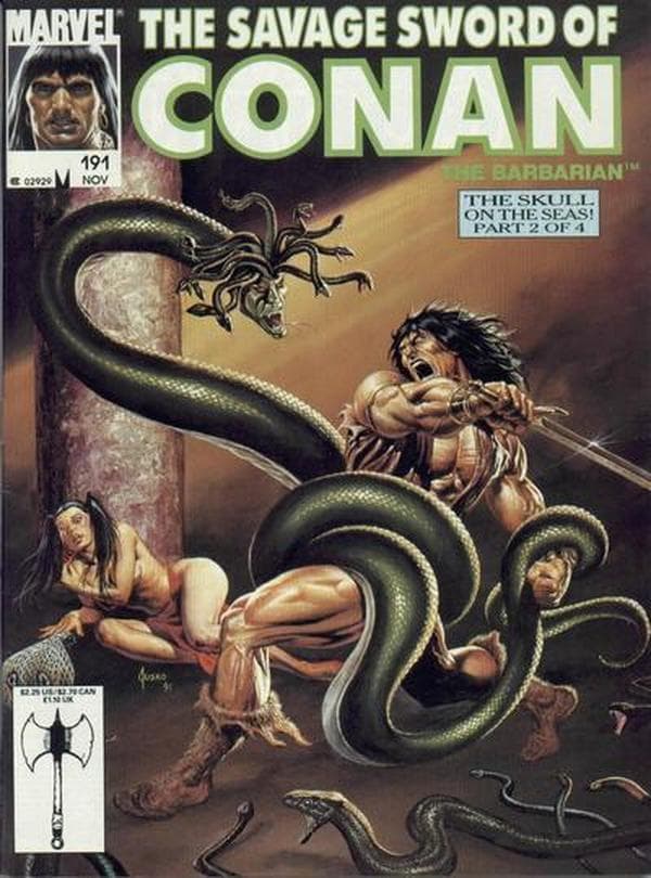 The Savage Sword of Conan #191 cover