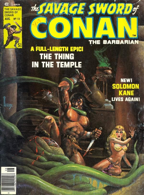 The Savage Sword of Conan #13 cover